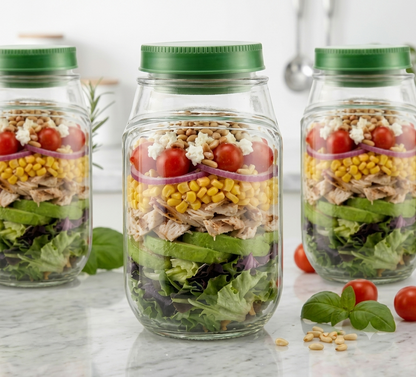 Jarra Portátil para Ensaladas y Snacks | Mantén tus Alimentos Frescos Todo el Día